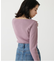 ASYMMETRY NECK L／S KNIT TOPS