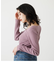 ASYMMETRY NECK L／S KNIT TOPS