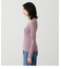 ASYMMETRY NECK L／S KNIT TOPS