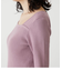 ASYMMETRY NECK L／S KNIT TOPS