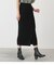 BUTTON RIB TIGHT KNIT SKIRT