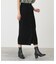 BUTTON RIB TIGHT KNIT SKIRT