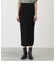 BUTTON RIB TIGHT KNIT SKIRT