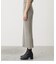 BUTTON RIB TIGHT KNIT SKIRT