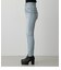 HI-WAIST BUTTON DENIM SKINNY２