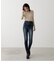 HI-WAIST BUTTON DENIM SKINNY２