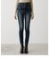 HI-WAIST BUTTON DENIM SKINNY２