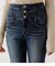 HI-WAIST BUTTON DENIM SKINNY２
