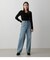 HIGH WAIST DENIM WIDE ３
