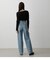 HIGH WAIST DENIM WIDE ３
