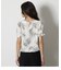 FRONT GATHER FLOWER BLOUSE