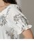 FRONT GATHER FLOWER BLOUSE