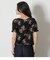 FRONT GATHER FLOWER BLOUSE