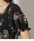 FRONT GATHER FLOWER BLOUSE