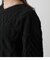 CHENILLE CABLE V／N KNIT TOPS