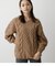 CHENILLE CABLE V／N KNIT TOPS