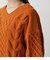 CHENILLE CABLE V／N KNIT TOPS