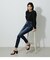 HI-WAIST BUTTON DENIM SKINNY２