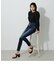 HI-WAIST BUTTON DENIM SKINNY２