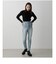 HI-WAIST BUTTON DENIM SKINNY２