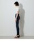 HI-WAIST BUTTON DENIM SKINNY２