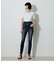 HI-WAIST BUTTON DENIM SKINNY２