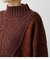 ASYMMETRY CABLE KNIT TOPS