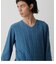 NUDIE CABLE V／N KNIT PULLOVER