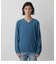 NUDIE CABLE V／N KNIT PULLOVER
