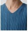 NUDIE CABLE V／N KNIT PULLOVER