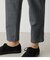 FAUX MELTON RELAX PANTS