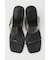 JUTE HEEL CLEAR SANDALS