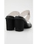 JUTE HEEL CLEAR SANDALS