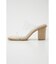 JUTE HEEL CLEAR SANDALS