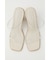 JUTE HEEL CLEAR SANDALS