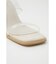 JUTE HEEL CLEAR SANDALS