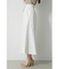 ASYMMETRY BUTTON SLIT SKIRT