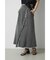 ASYMMETRY BUTTON SLIT SKIRT