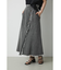 ASYMMETRY BUTTON SLIT SKIRT