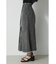 ASYMMETRY BUTTON SLIT SKIRT