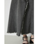 ASYMMETRY BUTTON SLIT SKIRT