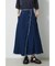 ASYMMETRY BUTTON SLIT SKIRT