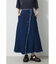 ASYMMETRY BUTTON SLIT SKIRT