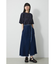 ASYMMETRY BUTTON SLIT SKIRT