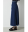 ASYMMETRY BUTTON SLIT SKIRT