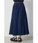 ASYMMETRY BUTTON SLIT SKIRT