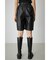 FAUX LEATHER HALF PANTS