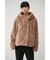 FLUFFY HOODIE COAT