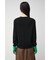 COLOR CUFF BLOCK KNIT TOPS