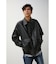 FAUX LEATHER A-2 FLIGHT JACKET